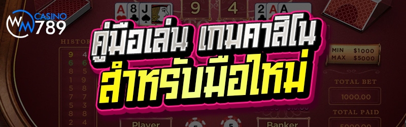 คู่มือเล่น เกมคาสิโน สำหรับมือ